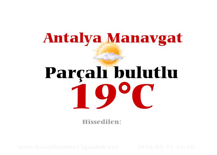 Antalya Manavgat Hava Durumu 7 Günlük