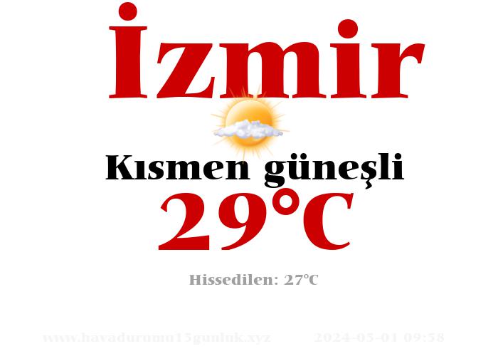 İzmir Hava Durumu 15 Günlük